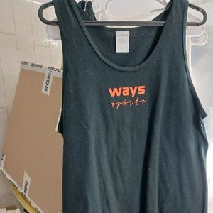 cotton tank top men M sport ways clothing